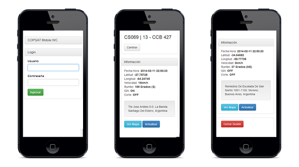 Version Mobile - Software para Seguimiento Satelital